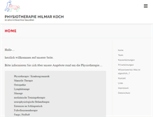 Tablet Screenshot of physiotherapie-hilmar-koch.de